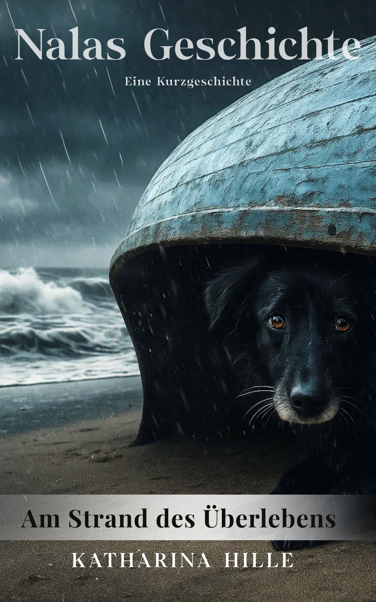 Griechische Hündin am Strand. Kostenlose Tiergeschichte über Nala. Katharina Hille.